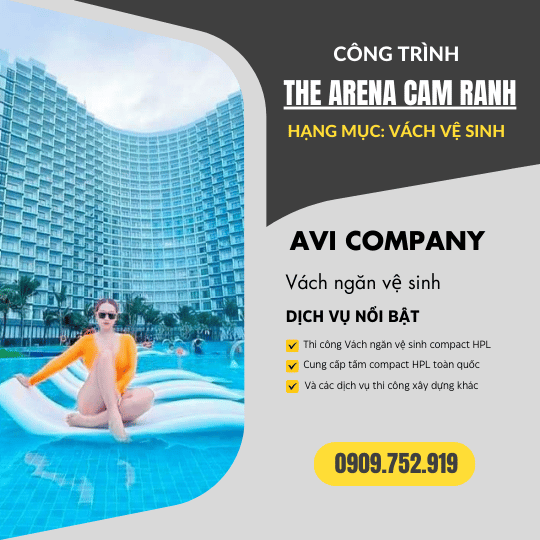 Công Trình Thi Công Vách Ngăn Vệ Sinh Tại The Arena Cam Ranh