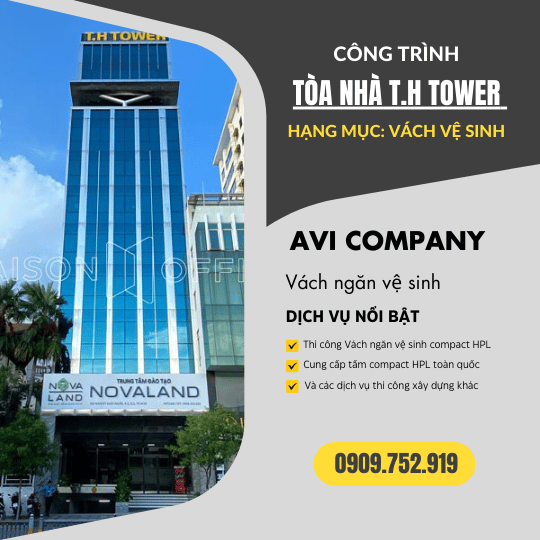 Công Trình Thi Công Vách Ngăn Vệ Sinh Tại Tòa Nhà T.H Tower