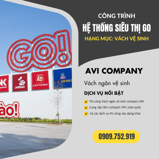 Công Trình Thi Công Vách Ngăn Vệ Sinh Tại Hệ Thống Siêu Thị GO! – Giải Pháp Compact HPL Bền Bỉ