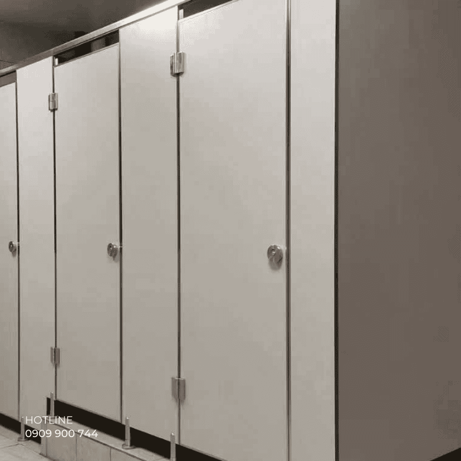 Vách ngăn Compact HPL màu kem