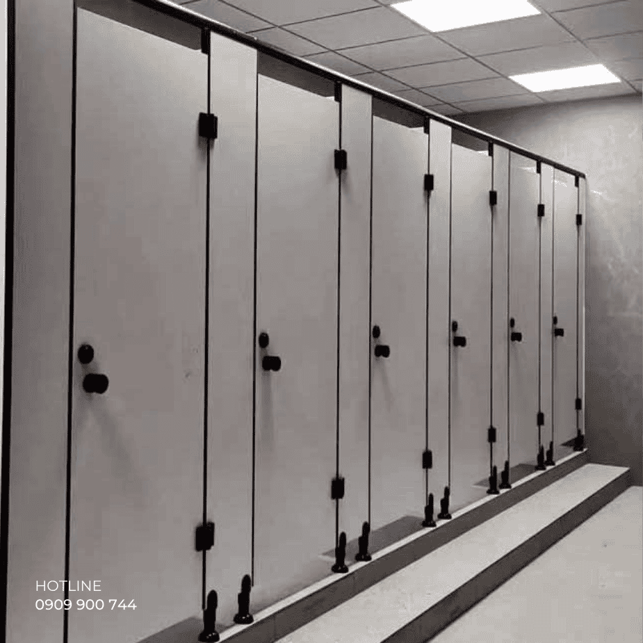 Vách ngăn Compact HPL màu trắng